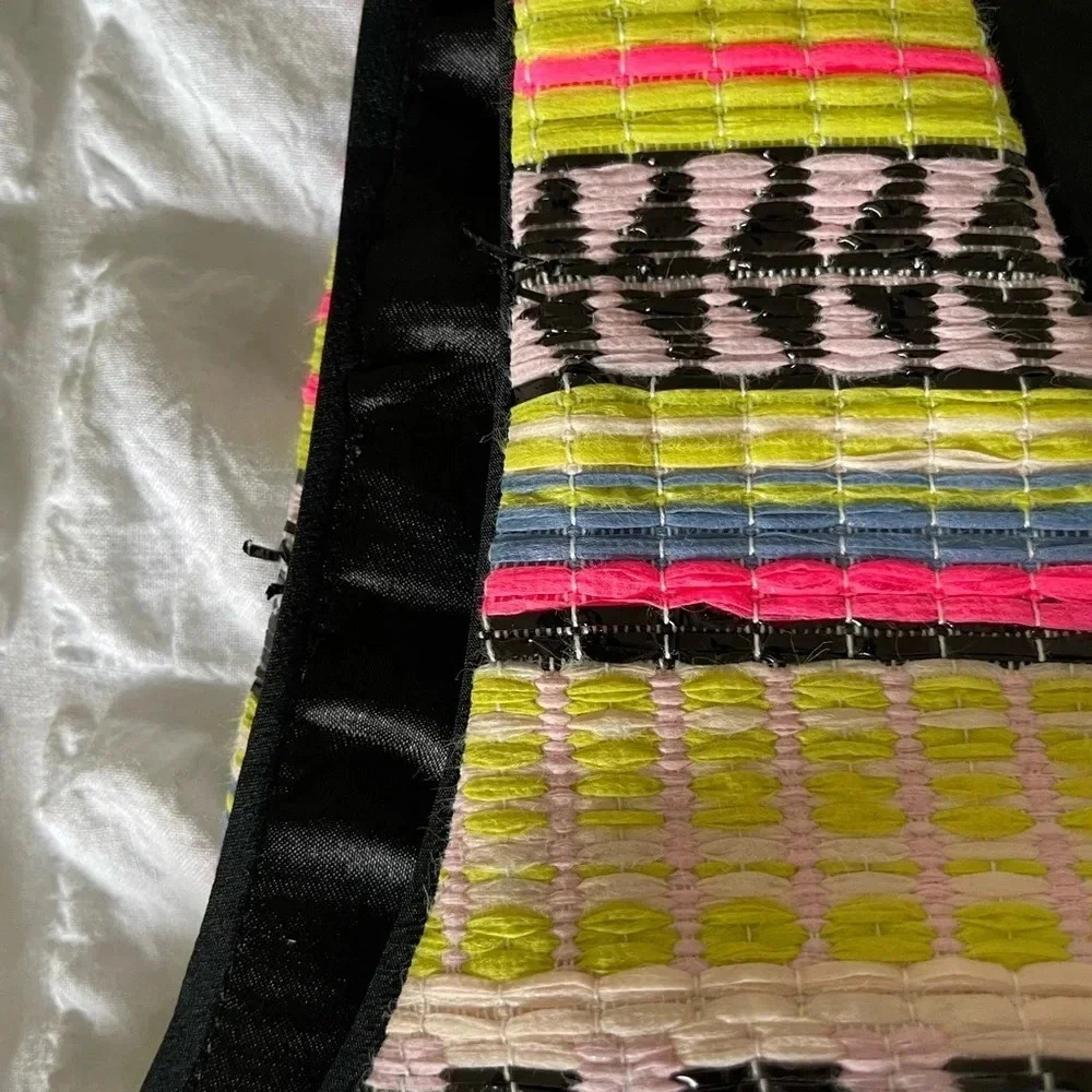 Milly Raffia neon tweed mini dress - Picture 7 of 11